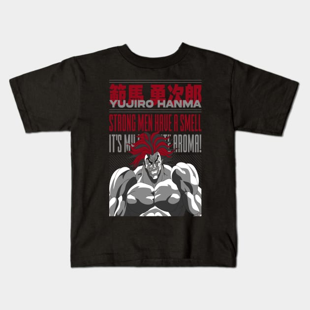 Yujiro Anime fanart Kids T-Shirt by Planet of Tees